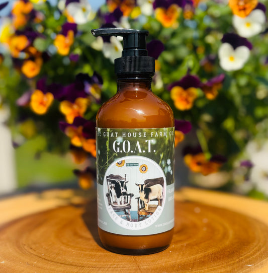 The Goat House Farm Co.'s G.O.A.T. Face and Body Lotion 8 oz.